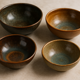 Conjunto 6 Bowls Cerâmica Artesanal Terra - Peças Únicas